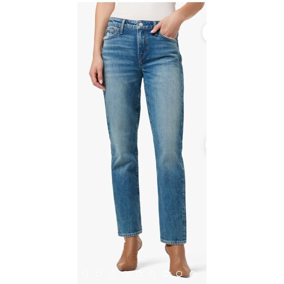 New JOE'S JEANS Women's (28) The LARA Mid Rise Cigarette Ankle Blue Jeans $198 - Picture 3 of 16